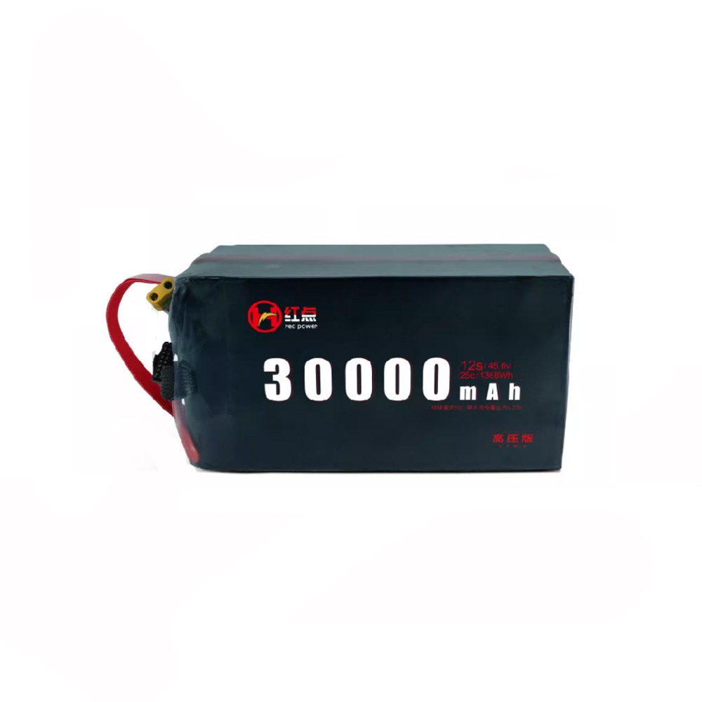 12S 30000mah Li-HV battery 25C 45.6V with XT90 plug