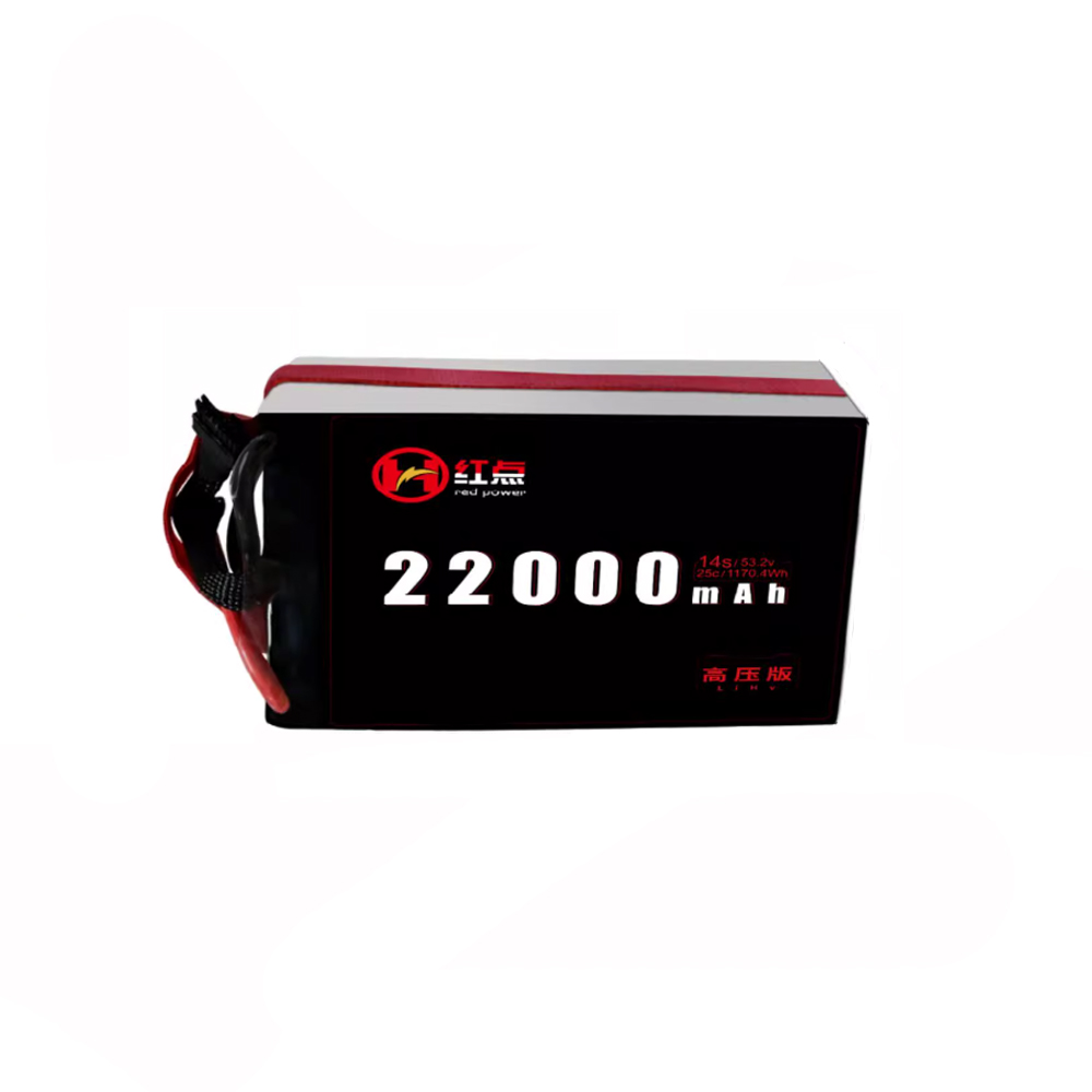 14S 22000mah Li-HV battery 25C 53.2V with XT90 plug