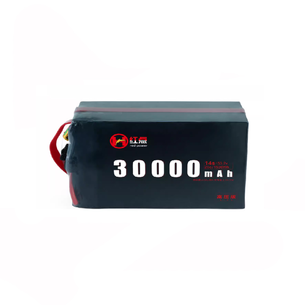 14S 30000mah Li-HV battery 25C 53.2V with XT90 plug
