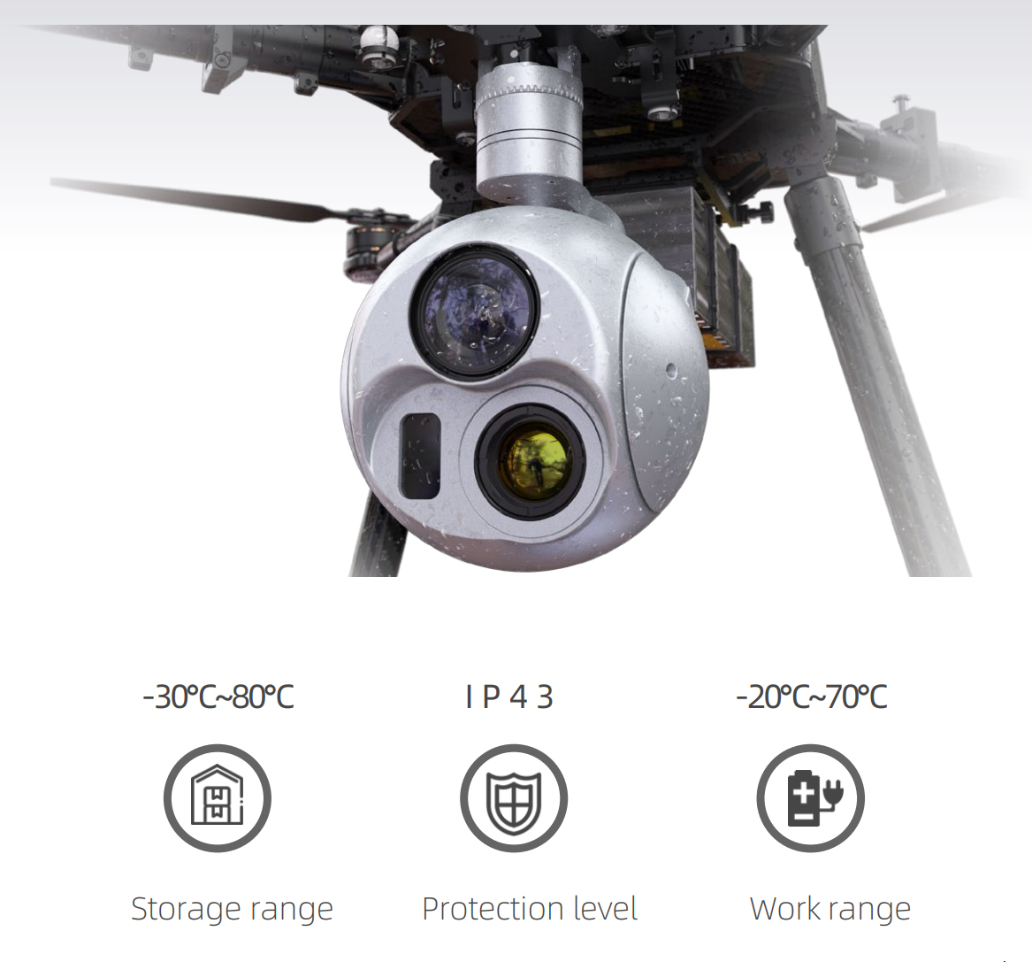 4K AI tracking drone gimbal camera